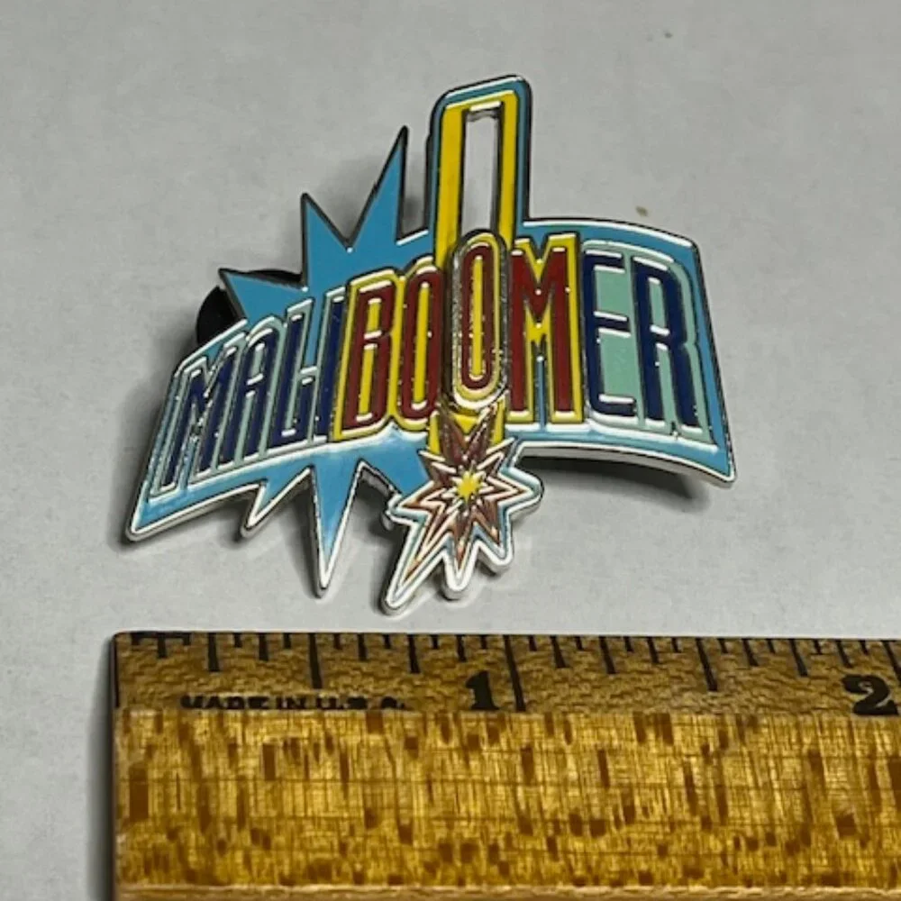 Disney MaliBoomer Disney California Adventure Slide Lapel Vest Hat Pin 1.75
